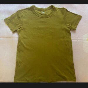 Olive Green Crew Neck Short-Sleeve T-Shirt